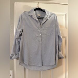 J. Crew Blue and White Striped Shirt 💙🤍